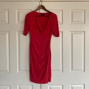 Beautiful and bright 3/4 length sleeve dress